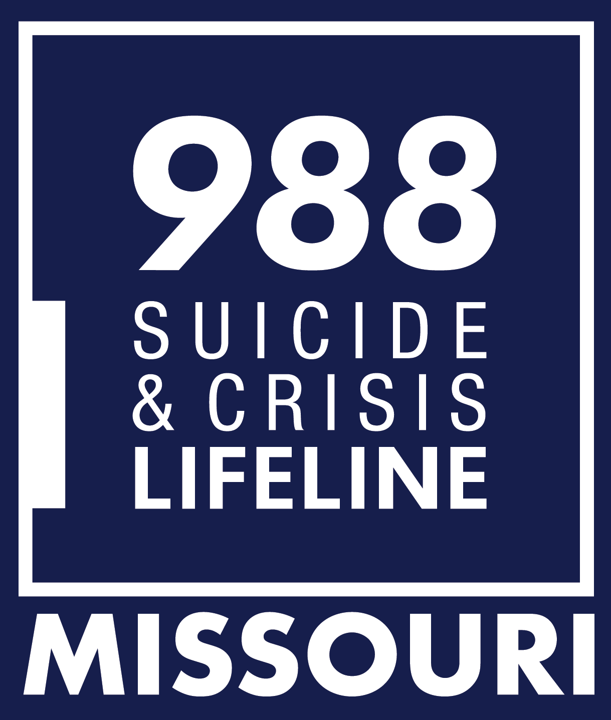 Missouri 988 Suicide and Crisis Lifeline logo