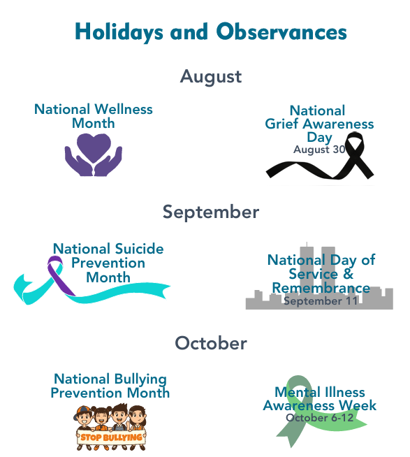 Holidays and Observances